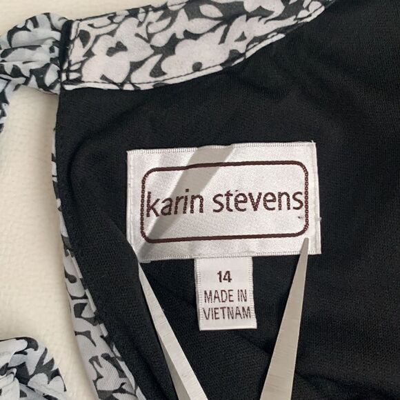 Karin Stevens Lightweight Sleeveless Midi Dress Size 14 - Picture 10 of 11